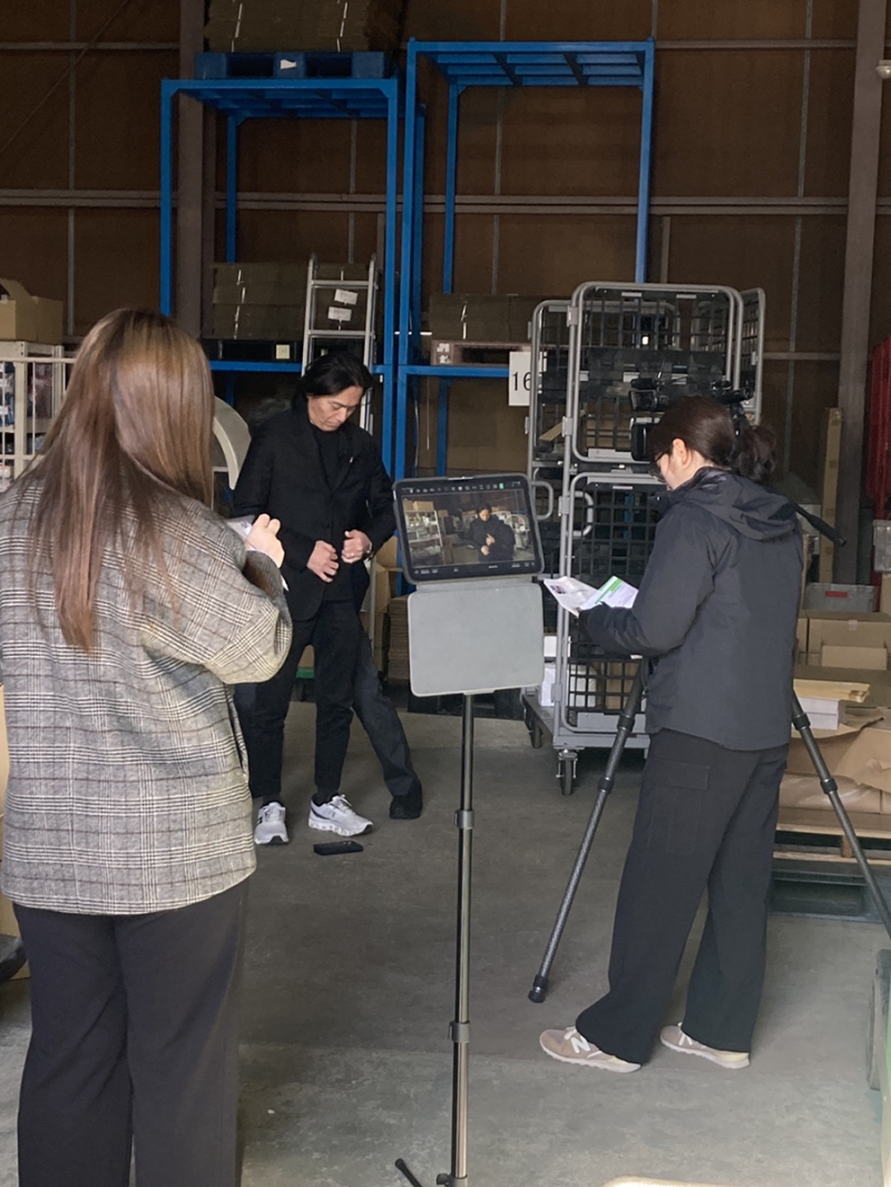 株式会社フォーバル様による「お客様紹介」の動画撮影が行われました